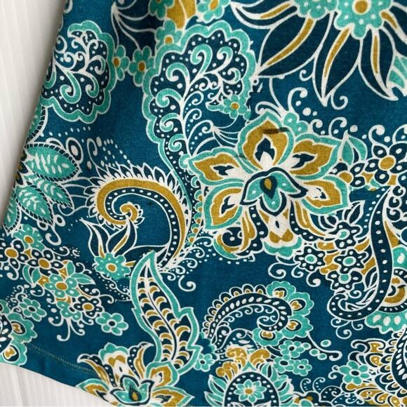 Prana Breath Nadia cafe length sleeve style faux wrap paisley print dress Small - Picture 8 of 10